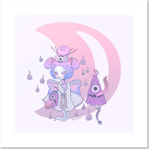 Lovely Lolita Yokai Wall Art by MzPinkmoon